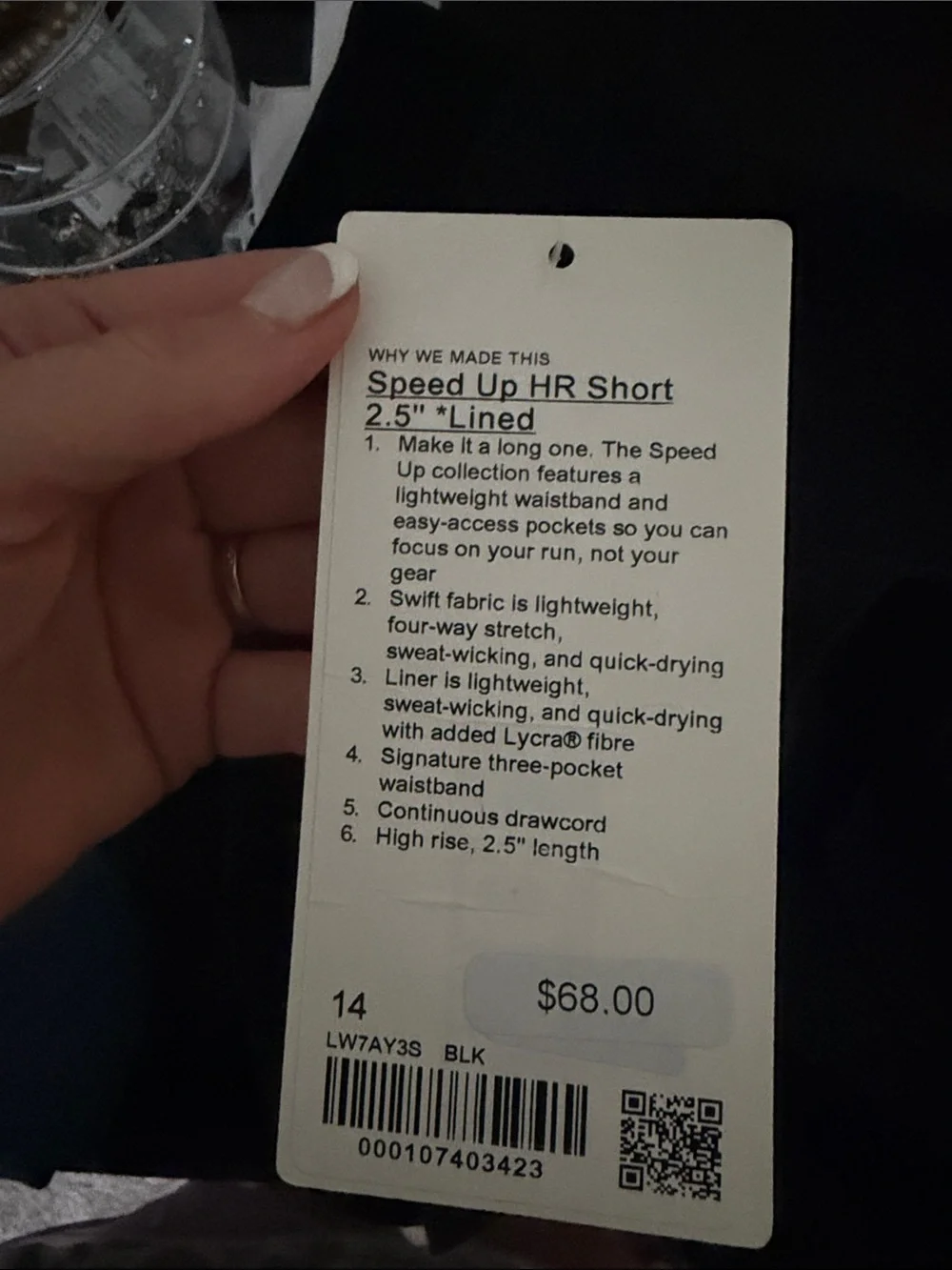 lululemon athletica Black Athletic Shorts